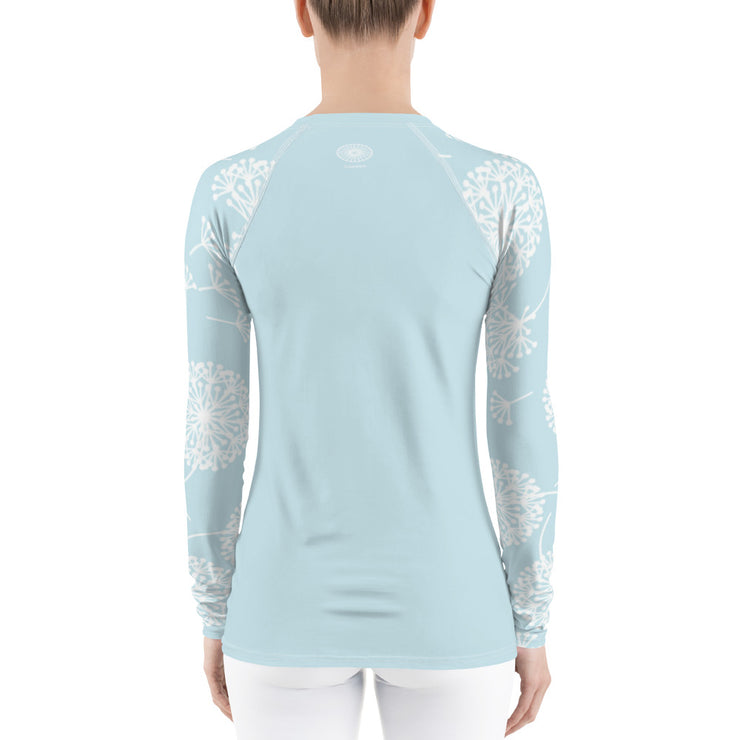 Powder Blue Puff Bridesmaid Fitness Top