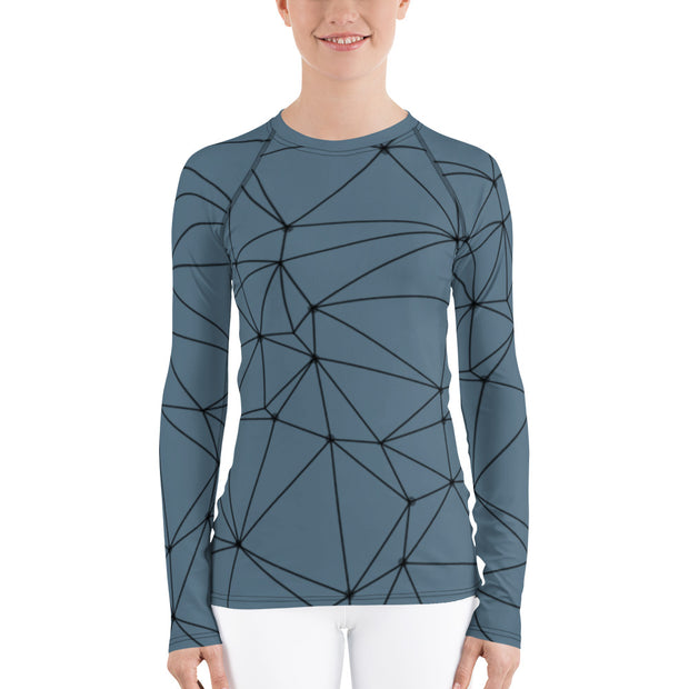 LSB Land & Sea Fitness Top in Blue Stone