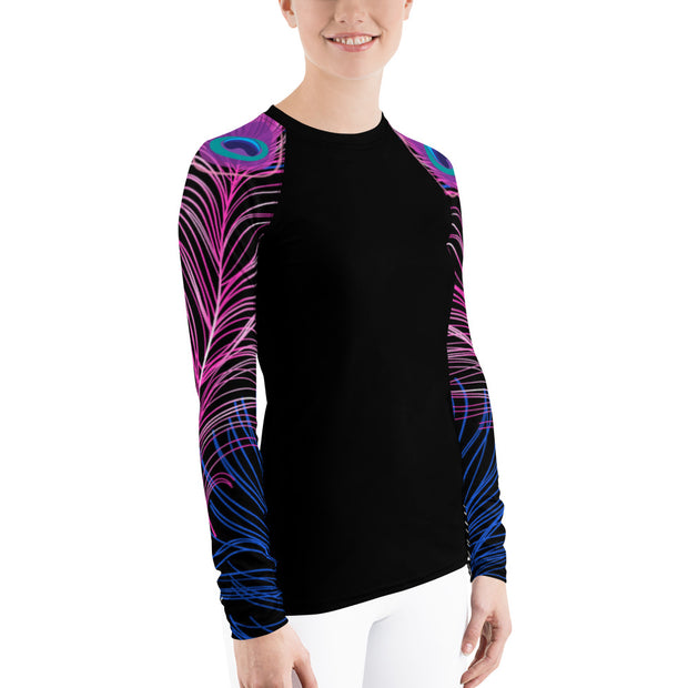 "Pretty As A Peacock" Land & Sea Fitness Top