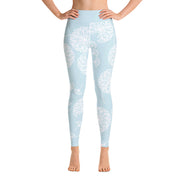 Powder Blue Puff Yoga Leggings
