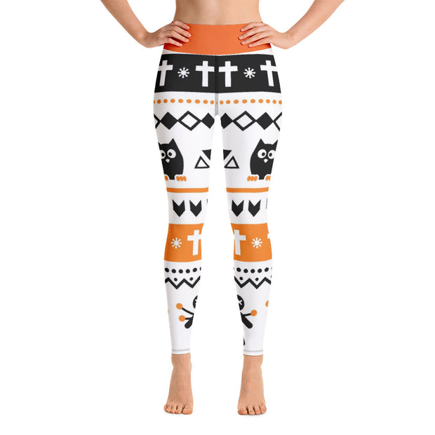 Activewear Athleisure Yoga Leggings similar to athleisure yoga leggings by Lululemon Athletica, Fabletics, Sweaty Betty, Under Armour, Nike, Nordstrom and Adidas for yoga, fitness, Pilates, workouts in moisture-wicking fabric, high fashion prints and bright colors for hiking, camping, surfing, running, swimming, snorkeling, and other outdoor activities as well as lounging, meditation, stretching and relaxing, all for the city girl