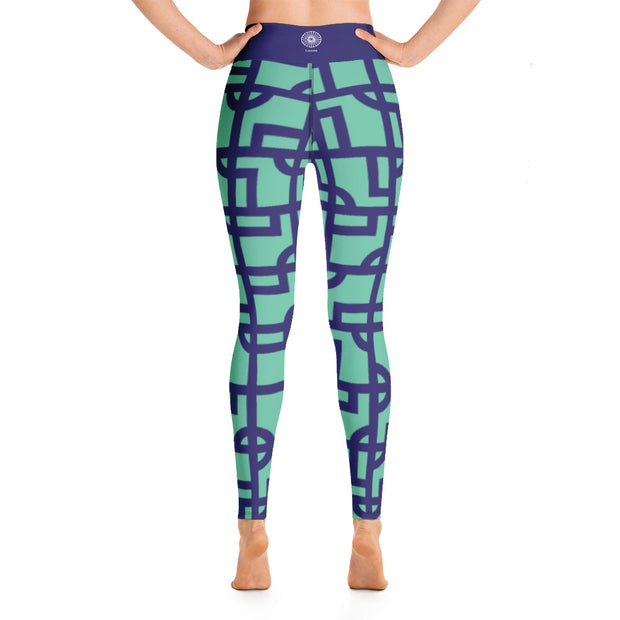 Snazzy Sinatra Yoga Leggings