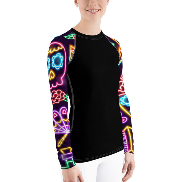 "Viva" Land & Sea Fitness Top in Black