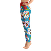 Activewear Athleisure Yoga Leggings similar to athleisure yoga leggings by Lululemon Athletica, Fabletics, Sweaty Betty, Under Armour, Nike, Nordstrom and Adidas for yoga, fitness, Pilates, workouts in moisture-wicking fabric, high fashion prints and bright colors for hiking, camping, surfing, running, swimming, snorkeling, and other outdoor activities as well as lounging, meditation, stretching and relaxing, all for the city girl