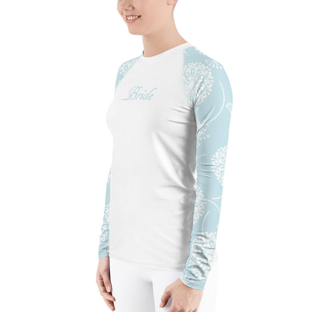 Powder Blue Puff Bride Fitness Top