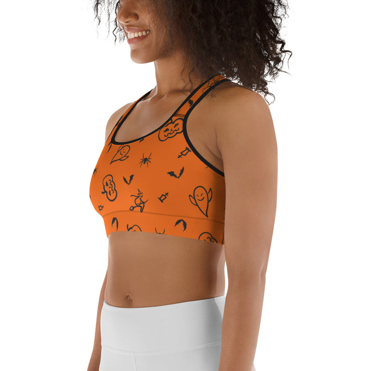"Trick or Treat" Fitness Bra