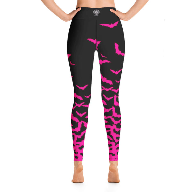 Activewear Athleisure Yoga Leggings similar to athleisure yoga leggings by Lululemon Athletica, Fabletics, Sweaty Betty, Under Armour, Nike and Adidas for yoga, fitness, Pilates, workouts in moisture-wicking fabric, high fashion prints and bright colors for hiking, camping, surfing, running, swimming, snorkeling, and other outdoor activities as well as lounging, meditation, stretching and relaxing, all for the city girl