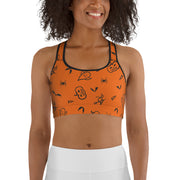 "Trick or Treat" Fitness Bra