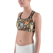 "Wilderness Friends" Unpadded Fitness Bra