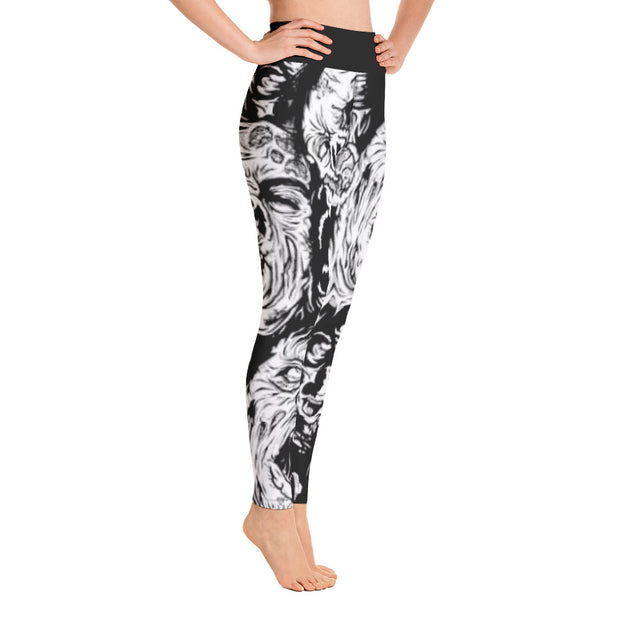 Activewear Athleisure Yoga Leggings similar to athleisure yoga leggings by Lululemon Athletica, Fabletics, Sweaty Betty, Under Armour, Nike, Nordstrom and Adidas for yoga, fitness, Pilates, workouts in moisture-wicking fabric, high fashion prints and bright colors for hiking, camping, surfing, running, swimming, snorkeling, and other outdoor activities as well as lounging, meditation, stretching and relaxing, all for the city girl