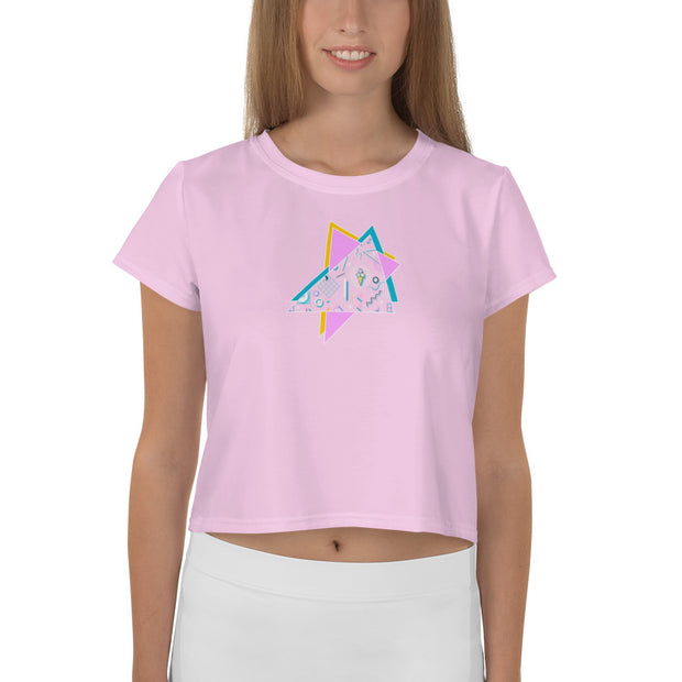 Pretty In Pink Crop Tee