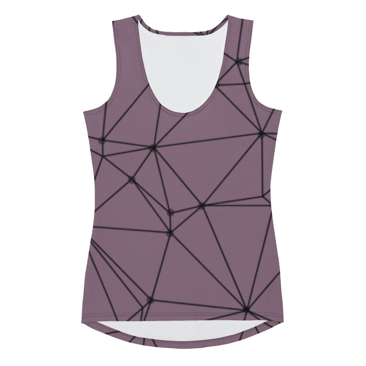 LSB GeoLine Fitness Tank Top in Grapeade