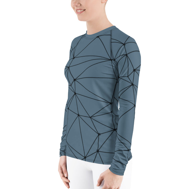 LSB Land & Sea Fitness Top in Blue Stone