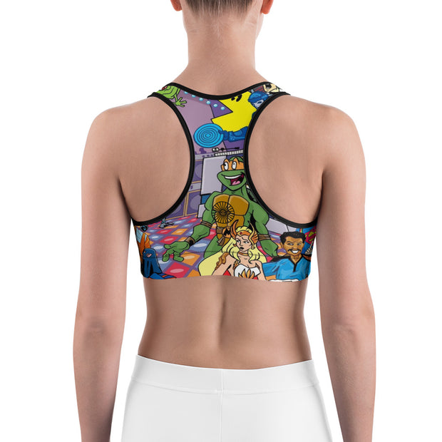 The 80's Ruled! Sports bra