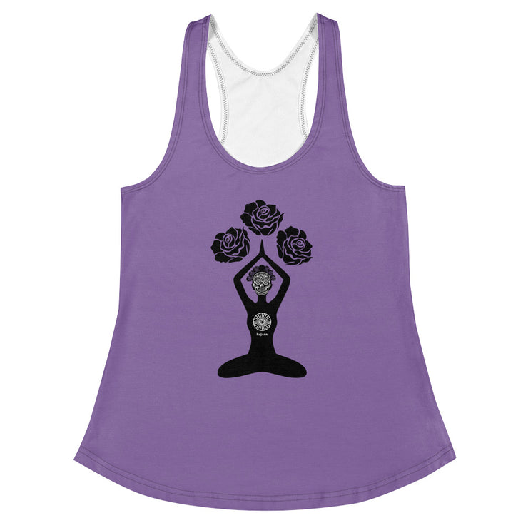 "Sugar Skull" Racerback Fitness Tank Top