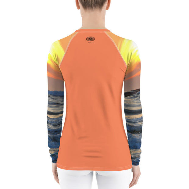 "Crystal Cove Sunset" land & Sea Fitness Top
