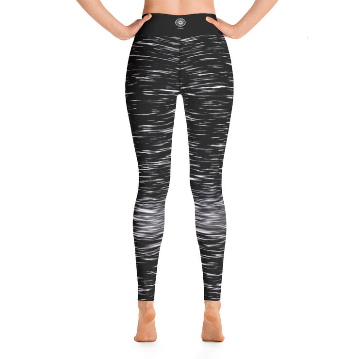 Activewear Athleisure Yoga Leggings similar to athleisure yoga leggings by Lululemon Athletica, Fabletics, Sweaty Betty, Under Armour, Nike, Nordstrom and Adidas for yoga, fitness, Pilates, workouts in moisture-wicking fabric, high fashion prints and bright colors for hiking, camping, surfing, running, swimming, snorkeling, and other outdoor activities as well as lounging, meditation, stretching and relaxing, all for the city girl