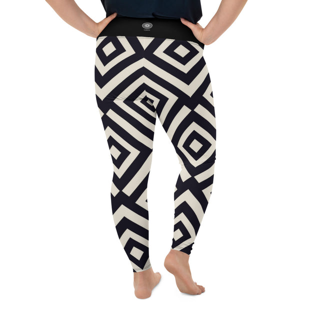 Athleisure Plus Size Leggings with great prints and colorful patterns like Athleisure leggings by Lululemon Athletica, Fabletics, Sweaty Betty, Under Armour, Nike and Adidas 