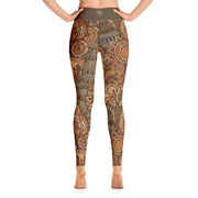 Activewear Athleisure Yoga Leggings similar to athleisure yoga leggings by Lululemon Athletica, Fabletics, Sweaty Betty, Under Armour, Nike and Adidas for yoga, fitness, Pilates, workouts in moisture-wicking fabric, high fashion prints and bright colors for hiking, camping, surfing, running, swimming, snorkeling, and other outdoor activities as well as lounging, meditation, stretching and relaxing, all for the city girl