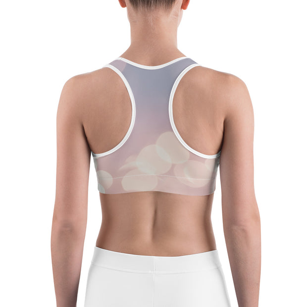 "Pink Skies" Unpadded Fitness Bra