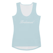 Powder Blue Puff Bridesmaid Tank Top