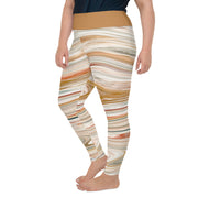 Athleisure Plus Size Leggings with great prints and colorful patterns like Athleisure leggings by Lululemon Athletica, Fabletics, Sweaty Betty, Under Armour, Nike and Adidas 