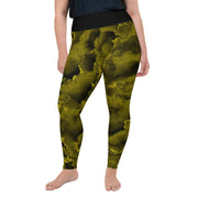 Athleisure Plus Size Leggings with great prints and colorful patterns like Athleisure leggings by Lululemon Athletica, Fabletics, Sweaty Betty, Under Armour, Nike and Adidas 