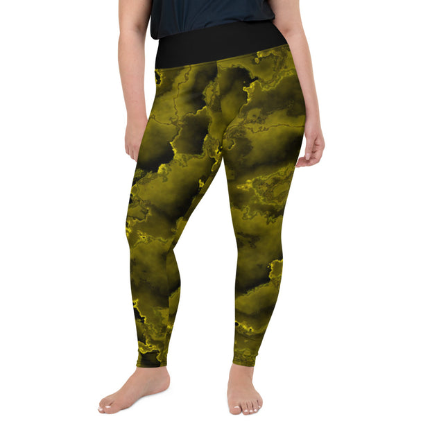 Athleisure Plus Size Leggings with great prints and colorful patterns like Athleisure leggings by Lululemon Athletica, Fabletics, Sweaty Betty, Under Armour, Nike and Adidas 