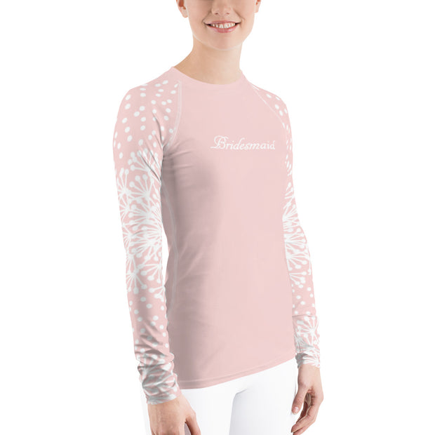 Pink Powder Puff Bridesmaid Fitness Top