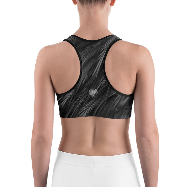 "Raven Wings" Fitness Bra