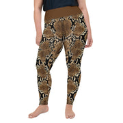 Athleisure Plus Size Leggings with great prints and colorful patterns like Athleisure leggings by Lululemon Athletica, Fabletics, Sweaty Betty, Under Armour, Nike and Adidas 
