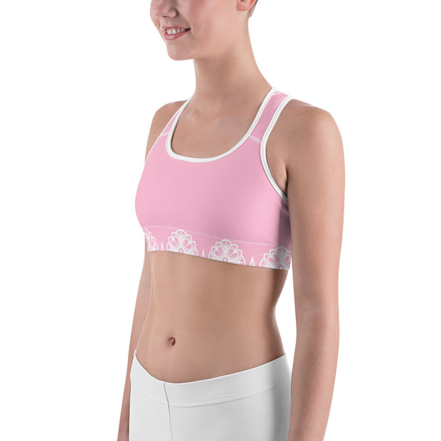 Pretty In Pink Sports Bra