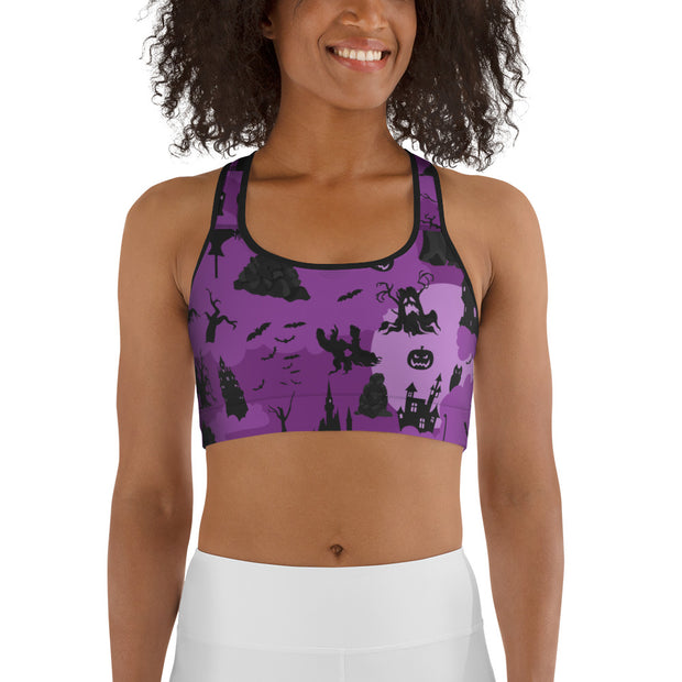 "Purple Treat Trail" Fitness Bra