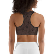 LSB GeoLine Unpadded Fitness Bra in Chicory Coffee