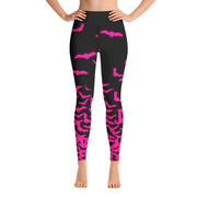 Activewear Athleisure Yoga Leggings similar to athleisure yoga leggings by Lululemon Athletica, Fabletics, Sweaty Betty, Under Armour, Nike and Adidas for yoga, fitness, Pilates, workouts in moisture-wicking fabric, high fashion prints and bright colors for hiking, camping, surfing, running, swimming, snorkeling, and other outdoor activities as well as lounging, meditation, stretching and relaxing, all for the city girl