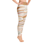 Activewear Athleisure Yoga Leggings similar to athleisure yoga leggings by Lululemon Athletica, Fabletics, Sweaty Betty, Under Armour, Nike, Nordstrom and Adidas for yoga, fitness, Pilates, workouts in moisture-wicking fabric, high fashion prints and bright colors for hiking, camping, surfing, running, swimming, snorkeling, and other outdoor activities as well as lounging, meditation, stretching and relaxing, all for the city girl