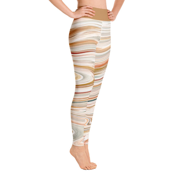 Activewear Athleisure Yoga Leggings similar to athleisure yoga leggings by Lululemon Athletica, Fabletics, Sweaty Betty, Under Armour, Nike, Nordstrom and Adidas for yoga, fitness, Pilates, workouts in moisture-wicking fabric, high fashion prints and bright colors for hiking, camping, surfing, running, swimming, snorkeling, and other outdoor activities as well as lounging, meditation, stretching and relaxing, all for the city girl
