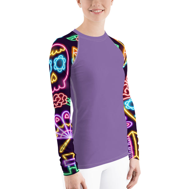 "Viva" Land & Sea Fitness Top in Lavender
