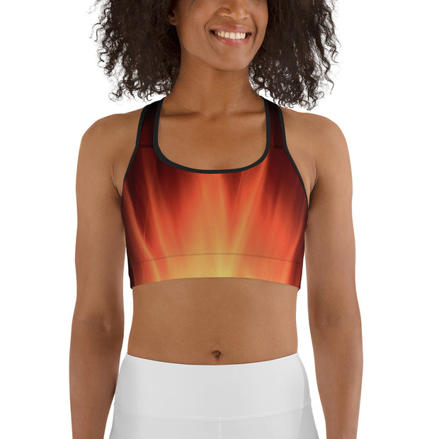 "Campfire Meditation" Unpadded Fitness Bra