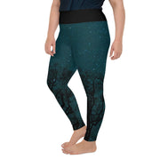 Athleisure Plus Size Leggings with great prints and colorful patterns like Athleisure leggings by Lululemon Athletica, Fabletics, Sweaty Betty, Under Armour, Nike and Adidas 