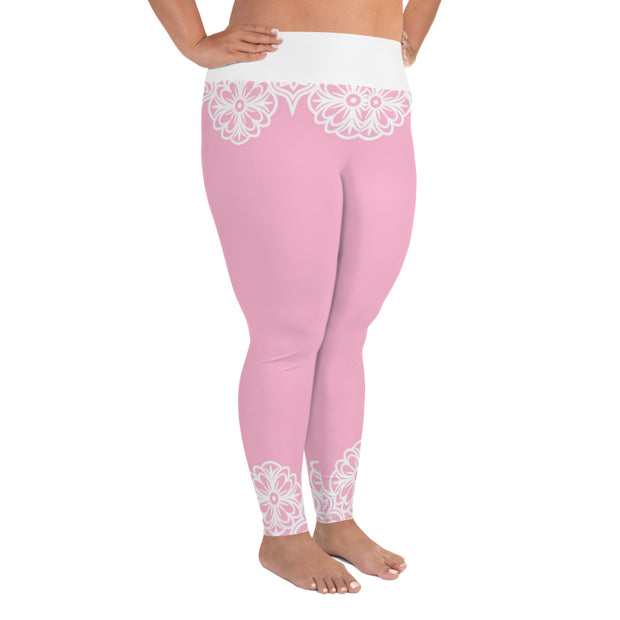 Pretty In Pink Plus Size Leggings
