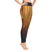 Gold Rain Yoga Leggings