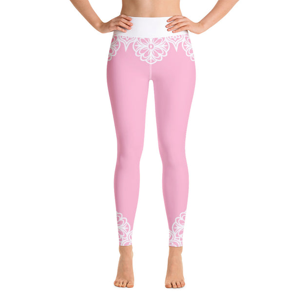 Pretty In Pink Yoga Leggings