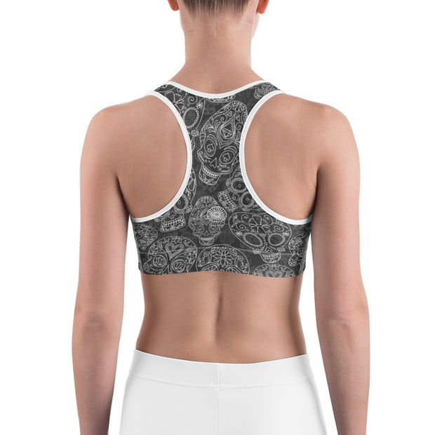 "Día de Los Muertos" Fitness Bra