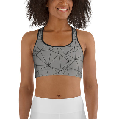 LSB GeoLine Unpadded Fitness Bra in Paloma