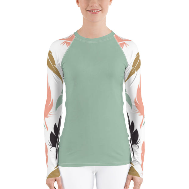 Flirty Feathers Fitness Top
