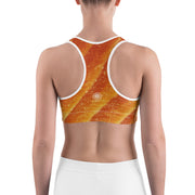 "Citrus Gold" Unpadded Fitness Bra