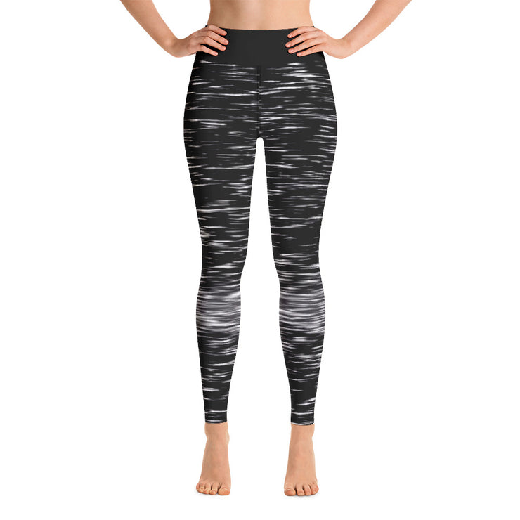 Activewear Athleisure Yoga Leggings similar to athleisure yoga leggings by Lululemon Athletica, Fabletics, Sweaty Betty, Under Armour, Nike, Nordstrom and Adidas for yoga, fitness, Pilates, workouts in moisture-wicking fabric, high fashion prints and bright colors for hiking, camping, surfing, running, swimming, snorkeling, and other outdoor activities as well as lounging, meditation, stretching and relaxing, all for the city girl