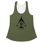 "Happy Camper" Racerback Fitness Tank Top