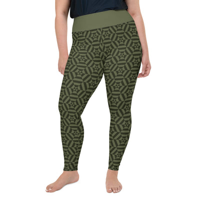 Athleisure Plus Size Leggings with great prints and colorful patterns like Athleisure leggings by Lululemon Athletica, Fabletics, Sweaty Betty, Under Armour, Nike and Adidas 